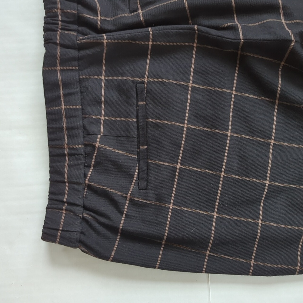 Liz Claiborne Simply Liz Plaid Career Pants 10 Black Brown/Tan Pattern - Picture 11 of 16